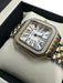Gevril Silver & Gold Stainless steel Square Dial sapphire crystal Watches Silver & Gold