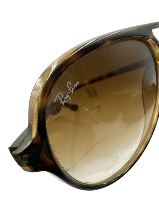 Ray Ban Mixed Brown Acetate Tinted Lens Aviator Sunglasses Mixed Brown