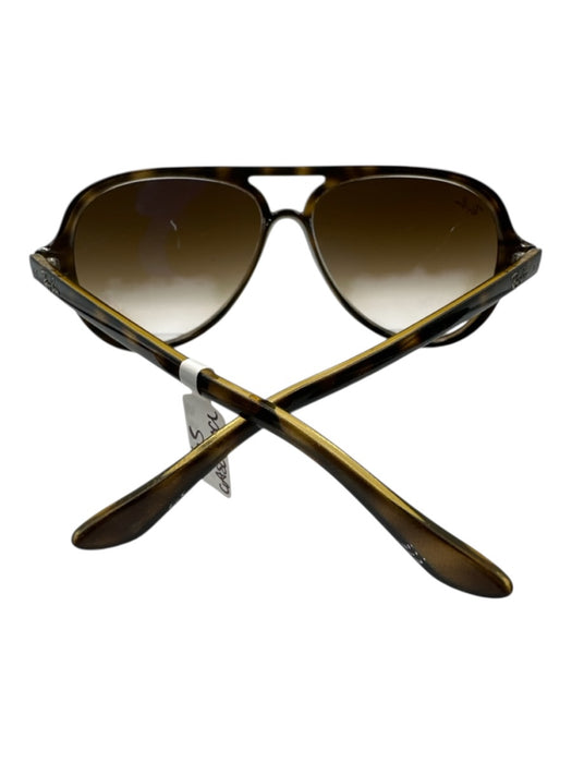 Ray Ban Mixed Brown Acetate Tinted Lens Aviator Sunglasses Mixed Brown