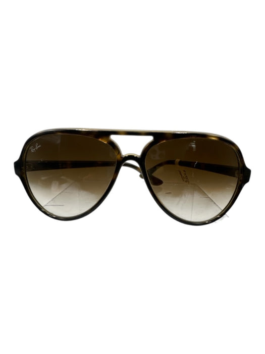 Ray Ban Mixed Brown Acetate Tinted Lens Aviator Sunglasses Mixed Brown