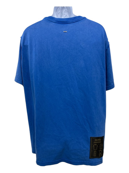 Louis Vuitton Size XXL Faded Blue Cotton Solid T shirt Crew Men's Short Sleeve XXL