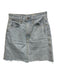 Rag & Bone Size 24 Light Wash Cotton Denim Zip Fly Raw Hem Mini Skirt Light Wash / 24