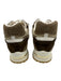 Louis Vuitton Shoe Size 36.5 Brown, Gray, White Suede & Canvas Laces Sneakers Brown, Gray, White / 36.5