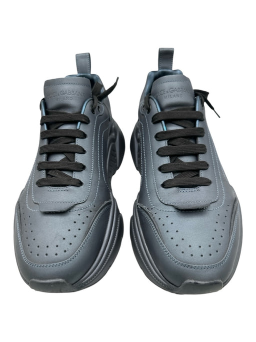 Dolce & Gabbana Shoe Size 10.5 Iridescent Leather Solid Trainer Sneaker Shoes Iridescent / 10.5