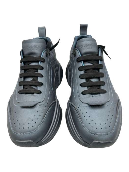 Dolce & Gabbana Shoe Size 10.5 Iridescent Leather Solid Trainer Sneaker Shoes Iridescent / 10.5