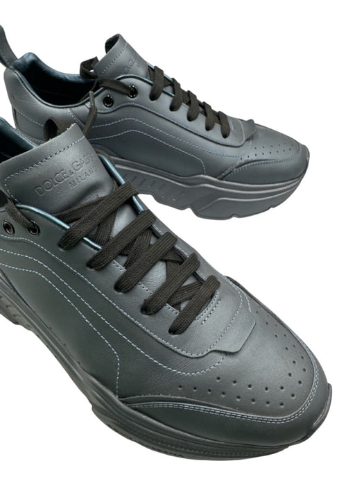 Dolce & Gabbana Shoe Size 10.5 Iridescent Leather Solid Trainer Sneaker Shoes Iridescent / 10.5