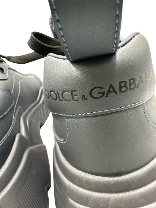 Dolce & Gabbana Shoe Size 10.5 Iridescent Leather Solid Trainer Sneaker Shoes Iridescent / 10.5