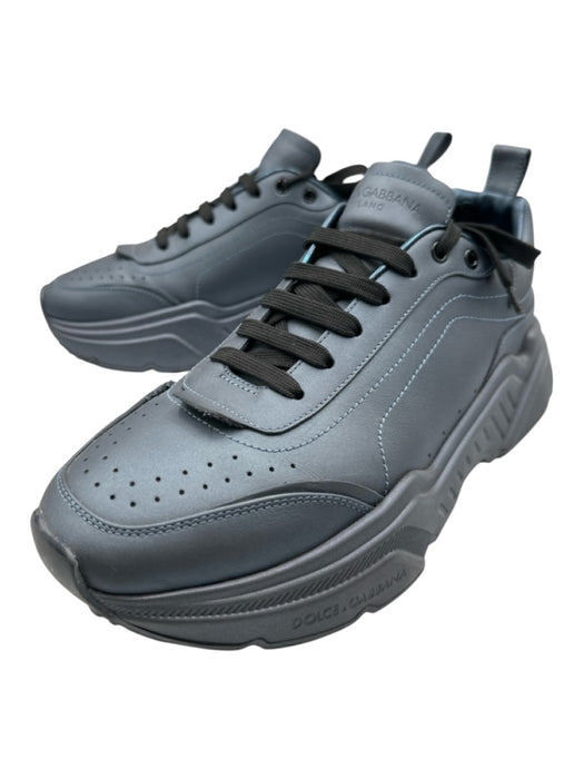 Dolce & Gabbana Shoe Size 10.5 Iridescent Leather Solid Trainer Sneaker Shoes Iridescent / 10.5