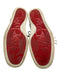Christian Louboutin Shoe Size 44 White & Orange Leather Solid Sneaker Shoes White & Orange / 44