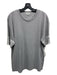 Kenzo Size XXL Gray & White Cotton Solid T Shirt Men's Short Sleeve XXL