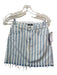 7 For All Mankind Size 24 Light blue & white Cotton Denim Vertical Stripes Skirt Light blue & white / 24