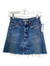 RE/DONE Size 24 Medium Wash Cotton Denim Button Fly Cut Off Loops 5 Pocket Skirt Medium Wash / 24