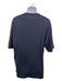 Balenciaga AS IS Size L Navy & Yellow Cotton logo Men's Short Sleeve Shirt L