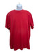 Balenciaga AS IS Size L Red Cotton logo Men's Short Sleeve Shirt L