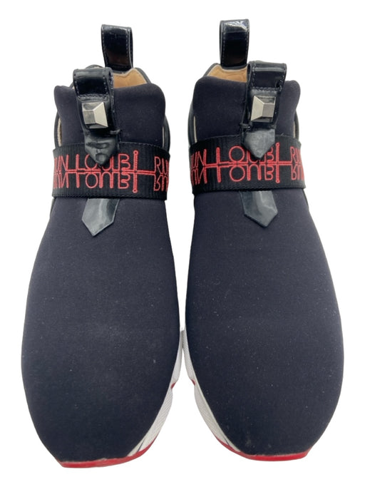 Christian Louboutin Shoe Size 37 Black White Red Synthetic Almond Toe Sneakers Black White Red / 37