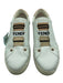 Fendi Shoe Size 37.5 White & Rose Gold Leather round toe Elastic Logo Sneakers White & Rose Gold / 37.5