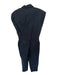 Pistola Size L Black Cotton Cuffed Cinch Waist Shoulder Pads Button up Jumpsuit Black / L