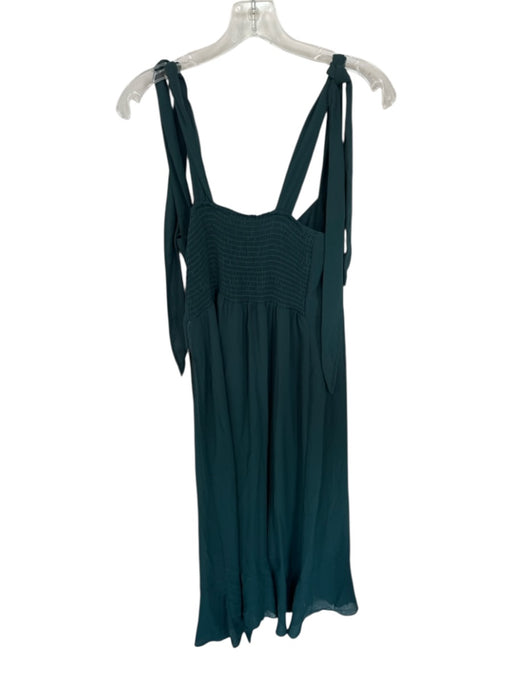 Show Me Your Mumu Size L Green Polyester Full Length Ties in Front Slit Gown Green / L