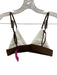Everieswim Size M/L White & Brown Nylon Blend Bikini Color Block Swimsuit White & Brown / M/L