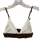 Everieswim Size S/M White & Brown Nylon Blend Bikini Color Block Swimsuit White & Brown / S/M