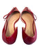 Cole Haan Shoe Size 6 1/2 Red Patent Flat Bow Detail Pointed Toe Slip On Shoes Red / 6 1/2