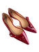 Cole Haan Shoe Size 6 1/2 Red Patent Flat Bow Detail Pointed Toe Slip On Shoes Red / 6 1/2