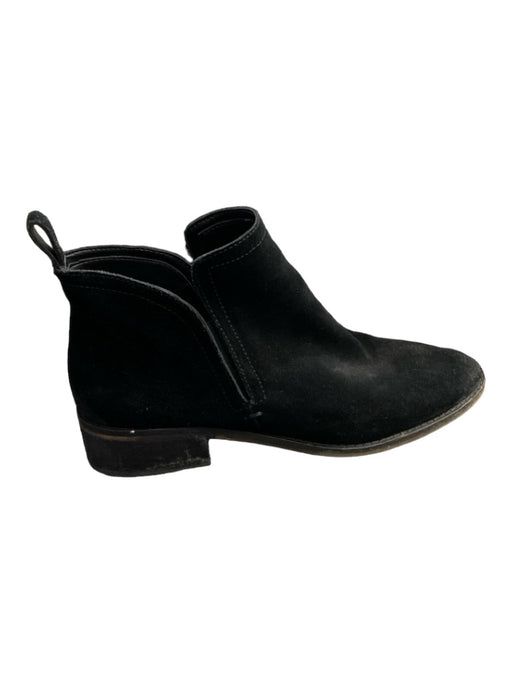 Dolce Vita Shoe Size 9 Black Suede Slip On Pointed Almond Toe Heel Booties Black / 9