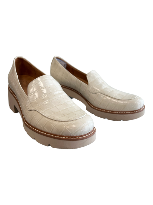 naturalizer Shoe Size 9 White Round Toe Platform loafer Shoes White / 9