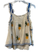 Seen Worn Kept Size M Beige, Blue & Yellow Cotton Sleeveless Embroidered Top Beige, Blue & Yellow / M