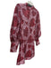 Farm Rio Size XS Red & Pink Polyester Blend Long Sleeve Sequins Hearts Dress Red & Pink / XS