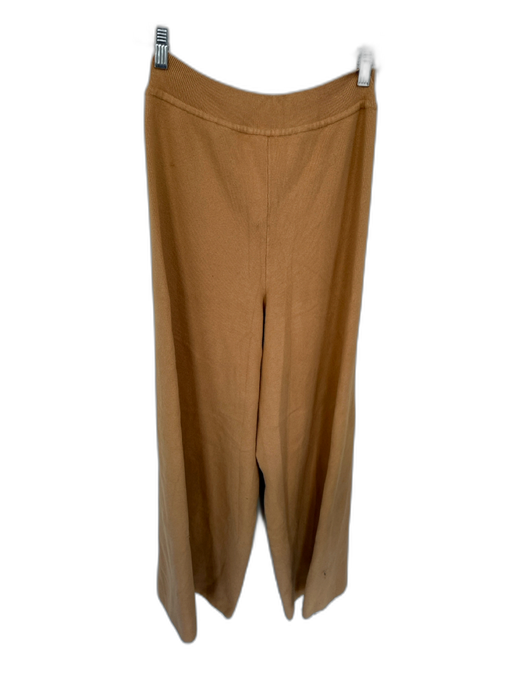 Live the Process Size XL Camel Cotton Blend High Waist Drawstring Wide Leg Pants Camel / XL