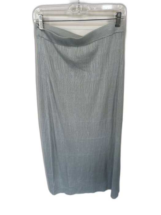 Modern Citizen Size XL Gray Acrylic Elastic Waist Ribbed Maxi Skirt Gray / XL