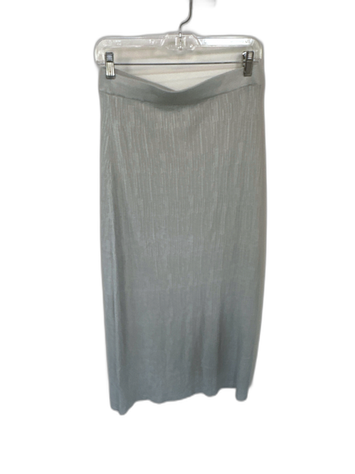 Modern Citizen Size XL Gray Acrylic Elastic Waist Ribbed Maxi Skirt Gray / XL