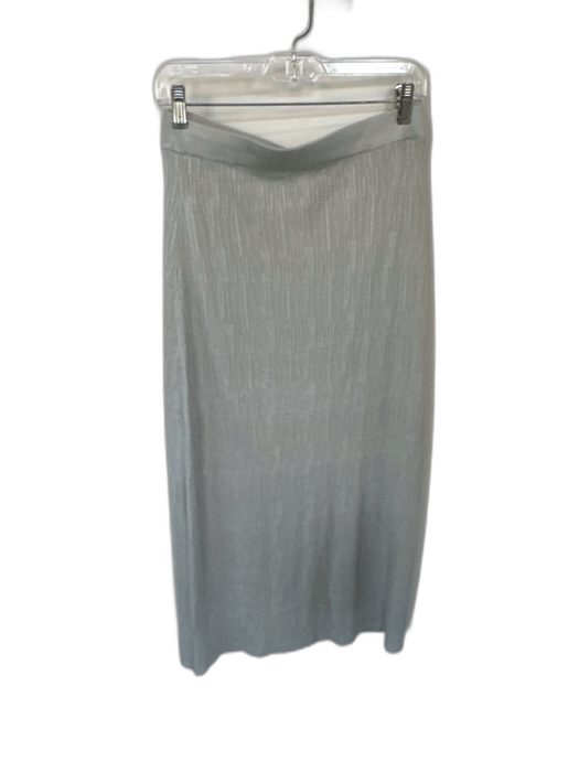 Modern Citizen Size XL Gray Acrylic Elastic Waist Ribbed Maxi Skirt Gray / XL