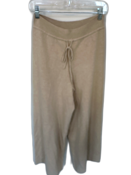 Live the Process Size XL Oatmeal Cotton Blend High Waist Drawstring Pants Oatmeal / XL