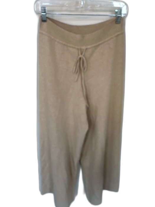 Live the Process Size XL Oatmeal Cotton Blend High Waist Drawstring Pants Oatmeal / XL