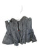 Alexis Size XS Black & White Corset Gingham Strapless Top Black & White / XS