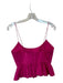 Hunter Bell Size 2 Pink Cotton Spaghetti Strap Peplum Top Pink / 2