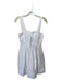 Staud Size 2 White Cotton Sleeveless Lace Up Front Back Zip Dress White / 2