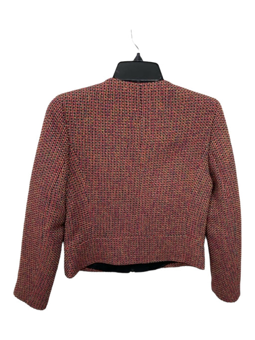 Sandro Size 36 Black & Multi Cotton & Polyester Tweed Metallic Thread Jacket Black & Multi / 36