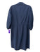 J. McLaughlin Size XS Navy Blue Silk Blend Surplice Collar Side Cinch Dress Navy Blue / XS