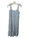 Rails Size XS Light Blue Lyocell Square Neck Sleeveless Tiered Midi Dress Light Blue / XS