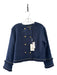 Amanda Uprichard Size XS navy & gold Polyester Tweed GHW Jacket navy & gold / XS