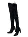 Stuart Weitzman Shoe Size 7.5 Black Suede Pointed Toe Over the Knee Heel Boots Black / 7.5