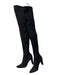 Stuart Weitzman Shoe Size 7.5 Black Suede Pointed Toe Over the Knee Heel Boots Black / 7.5