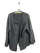 Valentino Size Est S/M Grey Wool Blend Knit Open Front Cardigan Grey / Est S/M