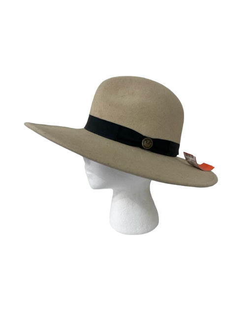Goorin Bros Cream & Black Wool Ribbon Garden Hat Hat Cream & Black / Est XS/S