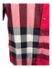 Burberry Size M Red Cotton Nova Check Button Down Men's Short Sleeve M