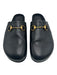 Gucci Shoe Size 8 New Black Leather Solid Clog Men's Shoes 8