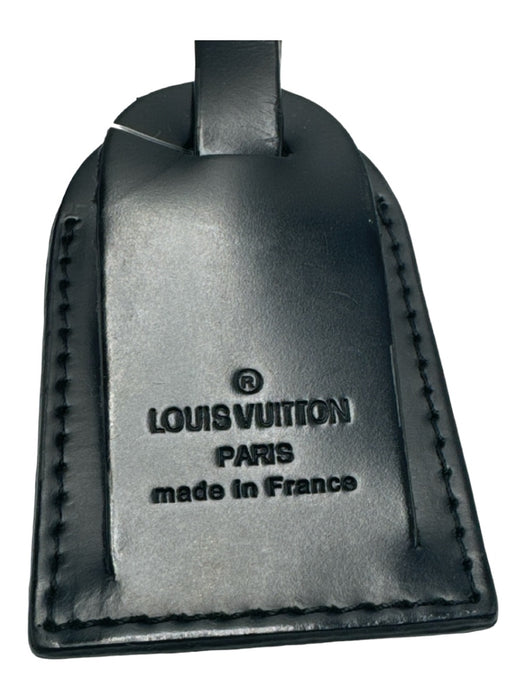 Louis Vuitton Black Leather Luggage Tag Other